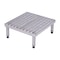 Vestil Adjustable Stand, 24W x 24L, 10.5 Overall Height, Stainless Steel, Silver AHW-H-2424-SS - alternate 5